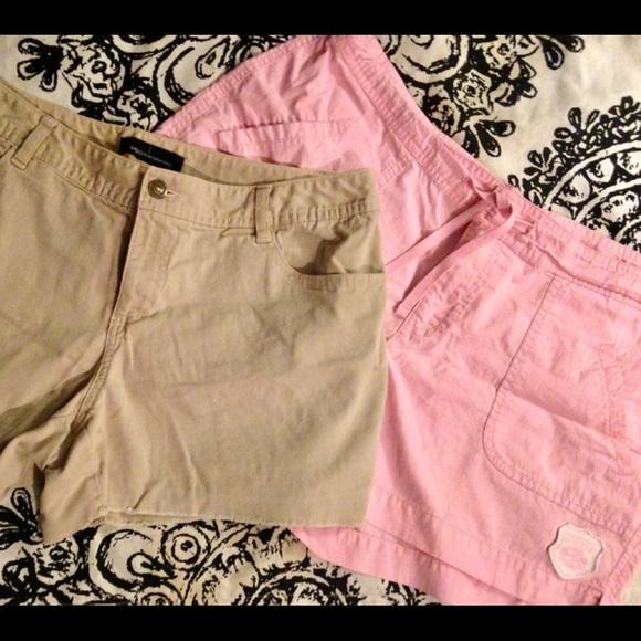 Moda International Pants - Bundle- 2 Shorts- Pink & Khaki!